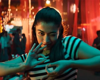 Rashmika showcases new hookstep for song 