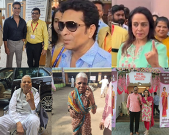 Maharashtra polls: Politicians, celebs, youths, seniors and slum dwellers troop out to vote