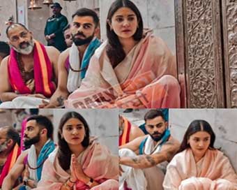 Anushka, Virat offer prayers at Mahakaleshwar temple in Ujjain