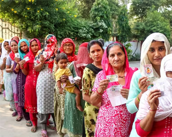 9.53 pc voter turnout in first two hours of polling in Haryana