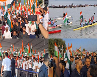 Tiranga Rally Kashmir : Over 10,000 participate in Kashmir ‘Tiranga Rally’