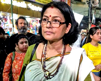 Roopa Ganguly arrested after nightlong protest in Kolkata