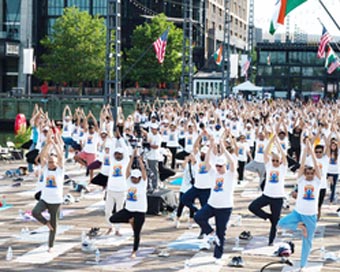 Indian Embassy celebrates International Yoga Day in Washington